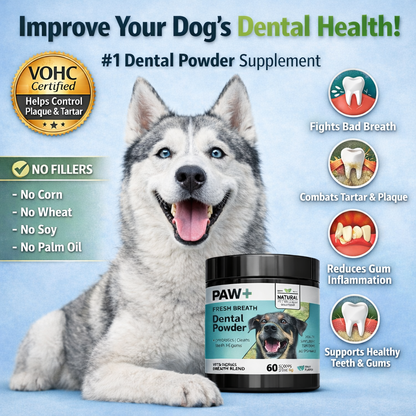 PawPlus ProBright™ Advanced Dental Powder for Dogs